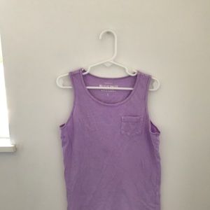 Purple crew cuts tank top